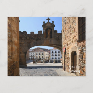 Caceres Arch, Spanien Postkarte
