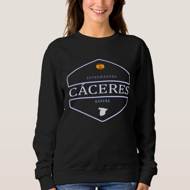 Cáceres  Extremadura  España Sweatshirt (Vorderseite)