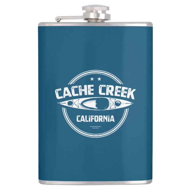 Cache Creek California Kayaking Flachmann (Vorderseite)