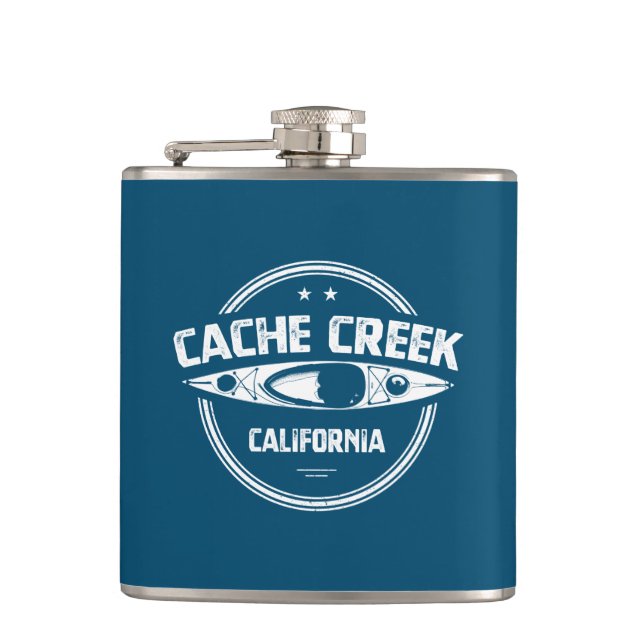 Cache Creek California Kayaking Flachmann (Vorderseite)