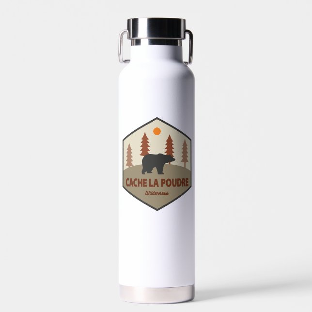 Cache La Poudre Wilderness Colorado Bear Trinkflasche (Vorne)