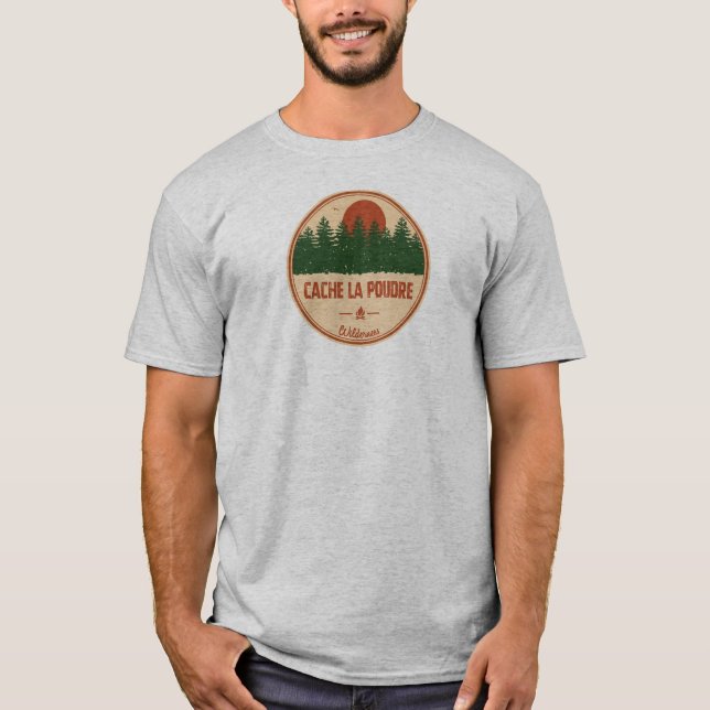 Cache La Poudre Wilderness Colorado T-Shirt (Vorderseite)