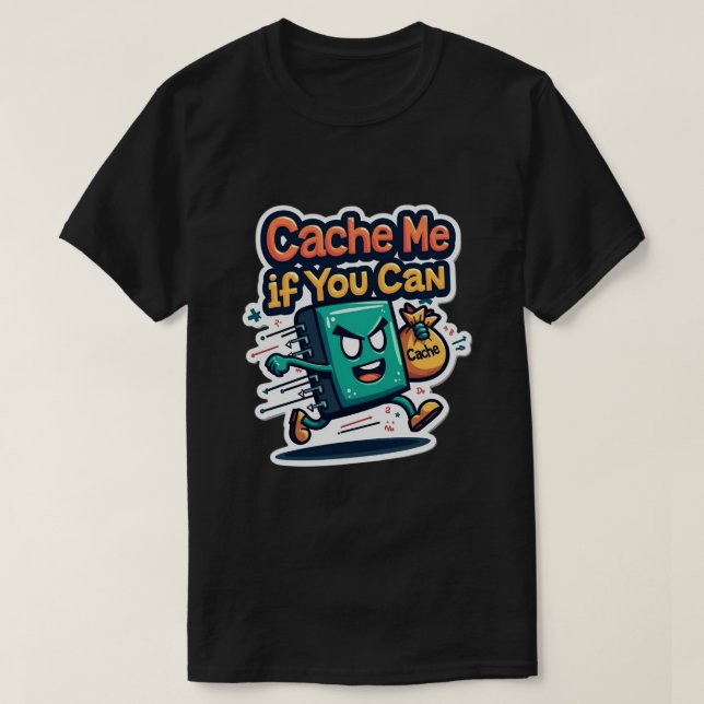 Cache mir, wenn du lustige Programmierer kannst T-Shirt (Design vorne)