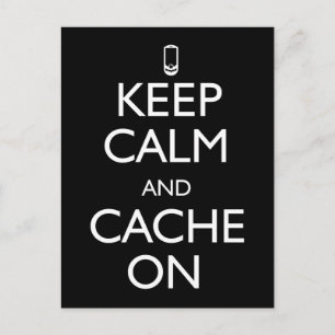 Cache On Postkarte