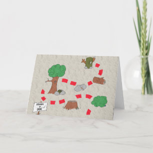 Cachieren der Schatz-Karten-Gruß-Karte Karte