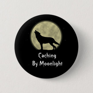 Cachieren durch Mondschein Geocaching Swag-Button Button