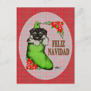 Cachorrito Feliz Navidad Feiertagspostkarte