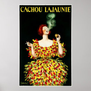 CACHOU LAJAUNIE Cigar Französischer Lakritz Poster