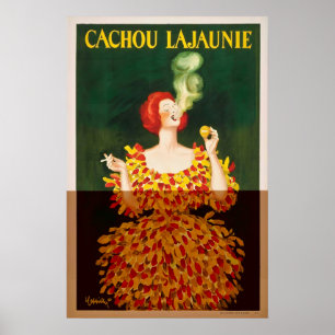 Cachou Lajaunie Vintage-Werbeplakat-Druck Poster