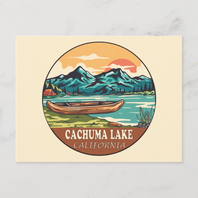 Cachuma Lake California Schifffahrtsemblem Postkarte (Vorderseite)