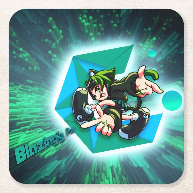 Cachytan Rechteckiger Pappuntersetzer (Vorderseite)