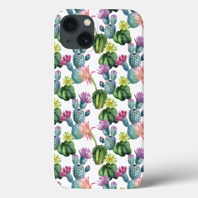 Cacti Art Pattern Case-Mate iPhone Hülle (Rückseite)