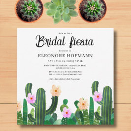Cacti Blume Bridal Fiesta Einladung