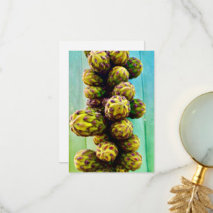 Cacti Blume Grußkarten - Leere Innenseite   Dankeskarte