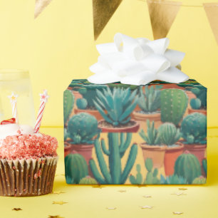 Cacti Cactus Pflanze Geschenkpapier