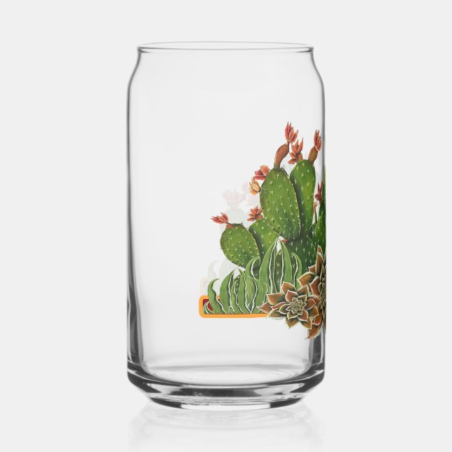 Cacti-Design Dosenglas (Vorderseite)