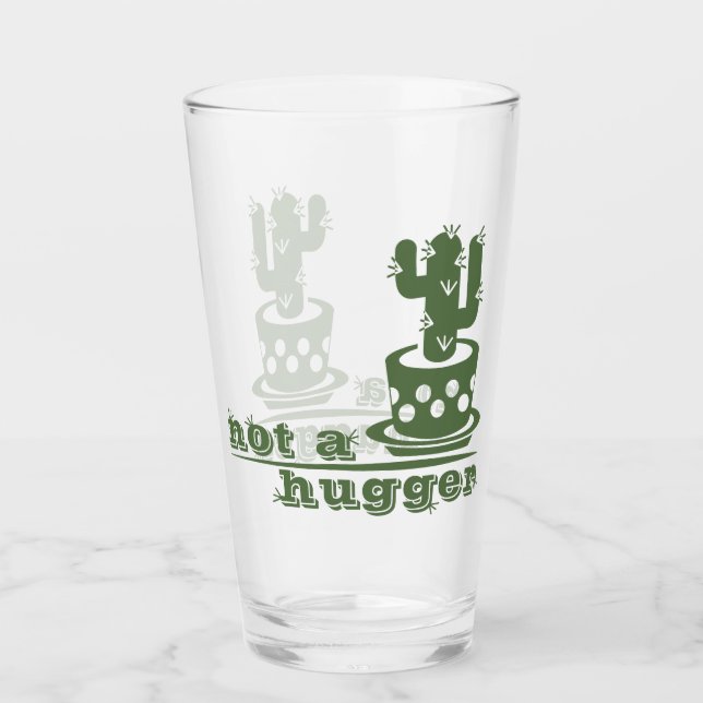 Cacti Kein lustiges Sprichwort Glas (Vorderseite)