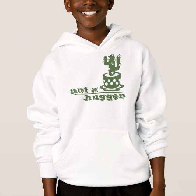 Cacti Kein lustiges Sprichwort Hoodie (Vorderseite)