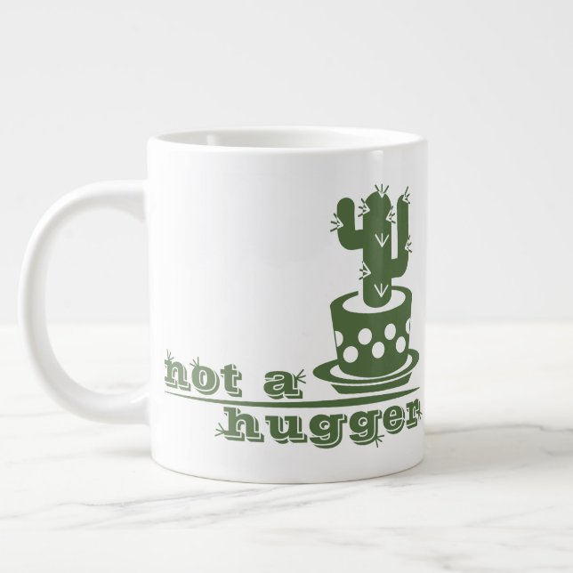 Cacti Kein lustiges Sprichwort Jumbo-Tasse (Links)