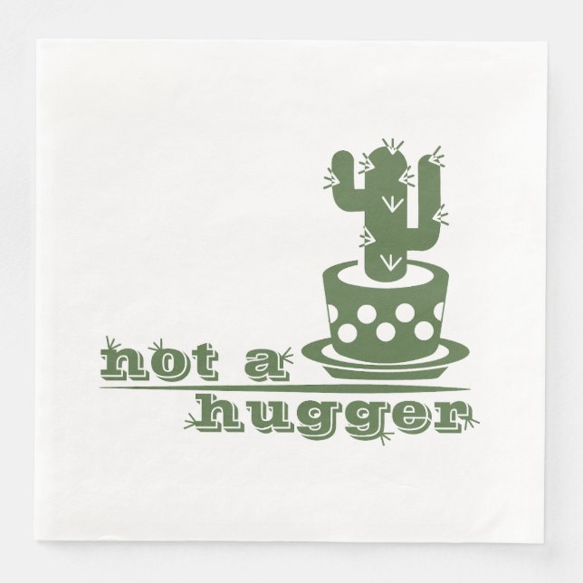 Cacti Kein lustiges Sprichwort Serviette (Vorderseite)