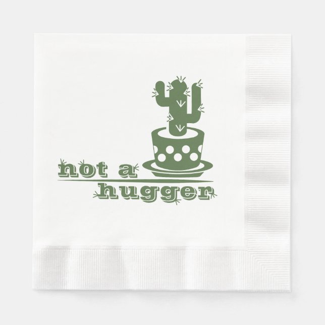 Cacti Kein lustiges Sprichwort Serviette (Vorderseite)
