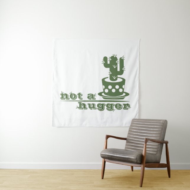 Cacti Kein lustiges Sprichwort Wandteppich (Beispiel)