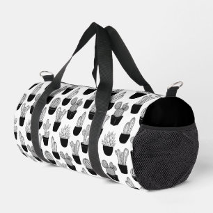 Cacti Line Art Muster Duffle Bag