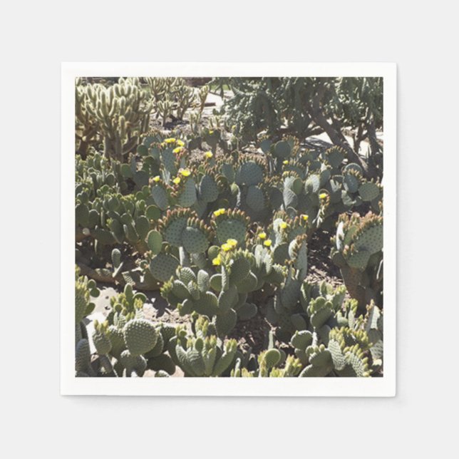 Cacti Paper Napkin Serviette (Vorderseite)