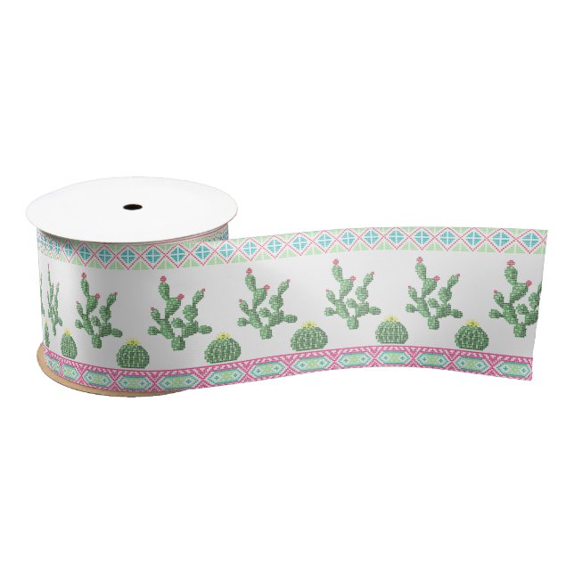 Cacti Satin Ribbon Satinband (Spule)