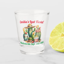 Cacti Shot Glass, Fiesta Bachelorette, Personalisi