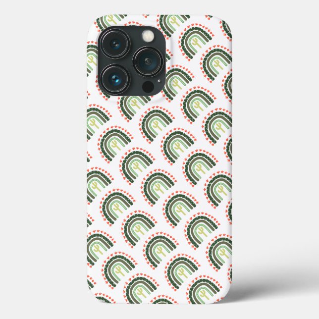 Cactus Art Pattern farbenfrohe Wüste Regenbogen Fu Case-Mate iPhone Hülle (Rückseite)