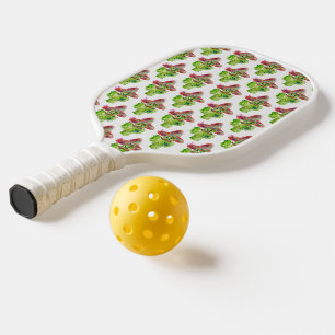 Cactus Art Sombrero Hat Eyes Fun Green Pickleball Schläger