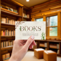 Cactus Baby Shower Book Request Card