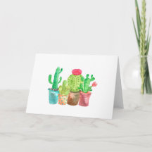 Cactus Blank Note Card