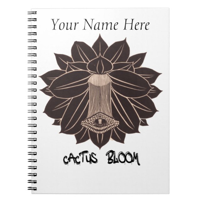 Cactus Bloom (PERSONALISIEREN) Notizblock (Vorderseite)