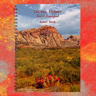 Cactus Blume B&B Gästebuch Südwestwüste Notizblock
