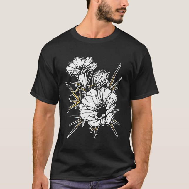 Cactus Blume Blossom T-Shirt (Vorderseite)