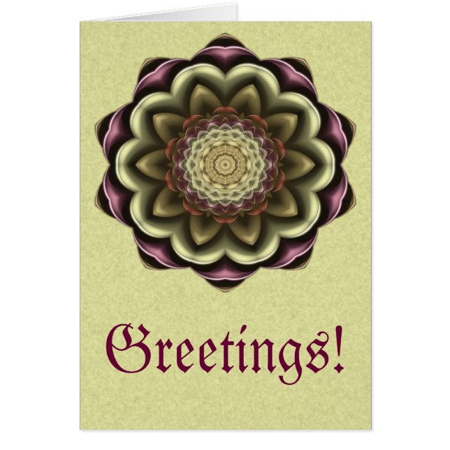 Cactus Blume Kaleidoscope Mandala (Vorne)