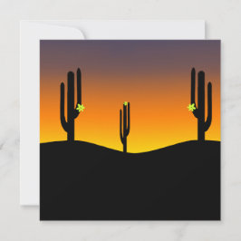 Cactus Blume Sunset Einladung