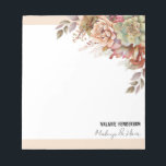 Cactus Boho Business Notepad Notizblock<br><div class="desc">Der gesamte Text ist einstellbar. Watercolor Boho Cactus Simple and Elegant Any Business personalisiert Note Pad. Ändern Sie einfach den Text,  um Ihre Bedürfnisse zu erfüllen.</div>