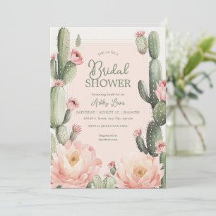 Cactus Brautparty Boho Cacuts Einladung