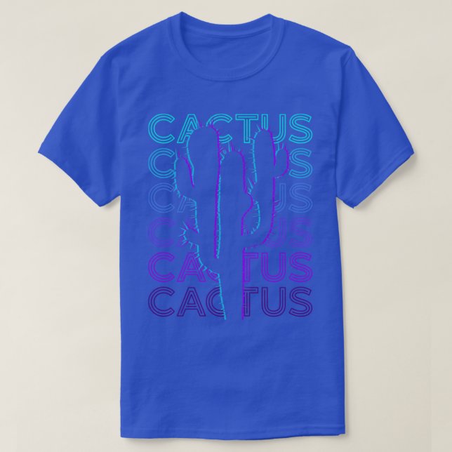 Cactus Cacti Retro Gift T-Shirt (Design vorne)