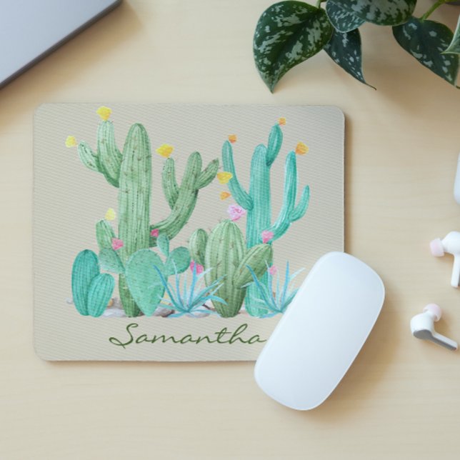Cactus Cacti Succulent Südwestwüste Mousepad (Von Creator hochgeladen)