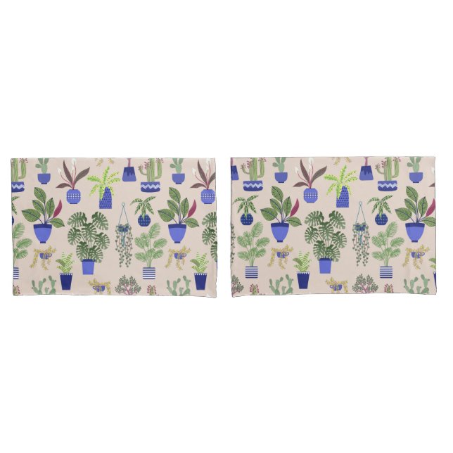 Cactus Cacti Succulents Pink Kissenbezug (Vorderseite-Set)