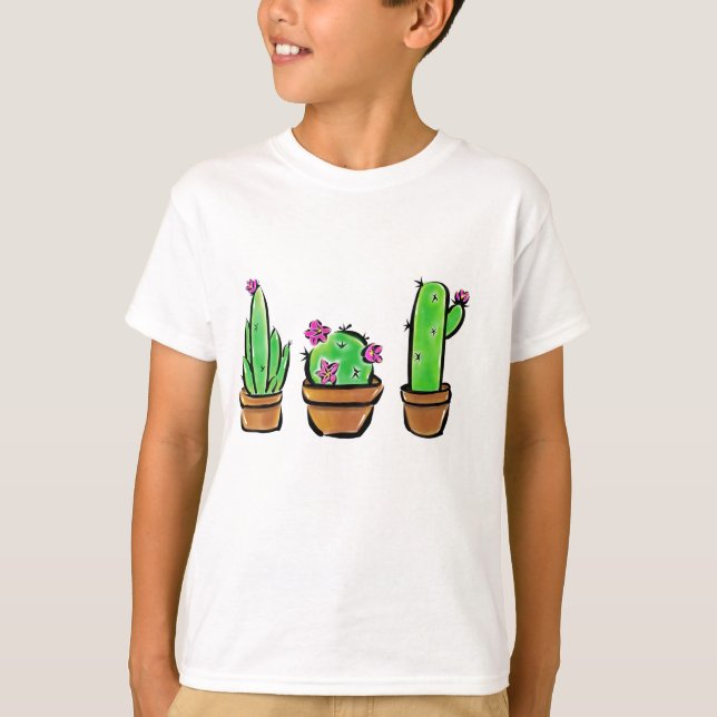 Cactus cacti succuli T-Shirt (Vorderseite)