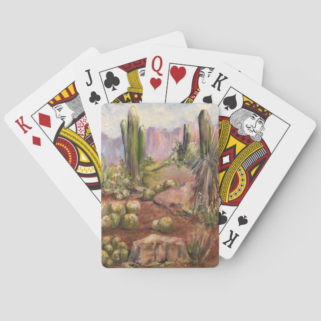 Cactus-Card-Deck der Südwestwüste Spielkarten (Rückseite)
