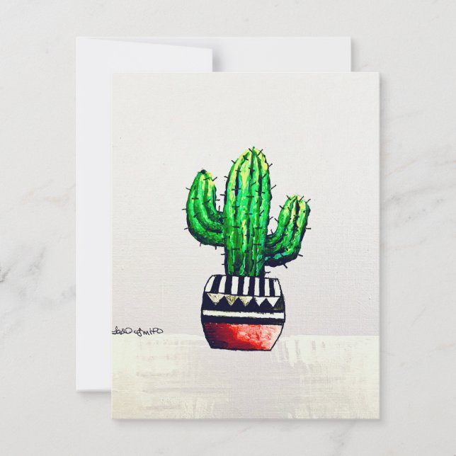 Cactus Card Feiertagskarte (Vorderseite)