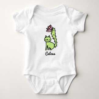 Cactus Cat Design Baby Strampler