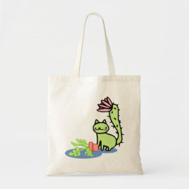Cactus Cat Monstera Pflanze Tote Bag Tragetasche