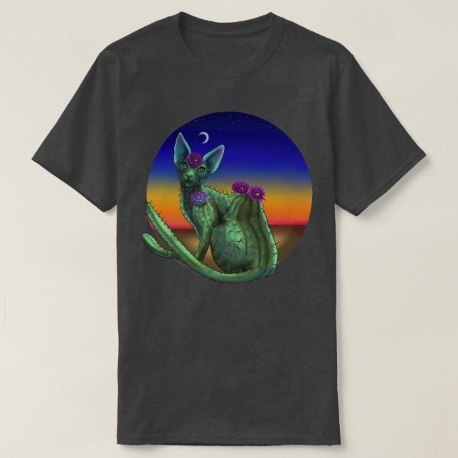 Cactus Cat T-Shirt (Design vorne)